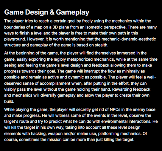 Game Design Mockup